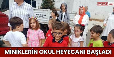 Miniklerin okul heyecanı başladı