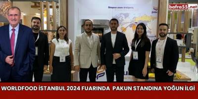 WorldFood İstanbul 2024 fuarında  Pakun standına yoğun ilgi