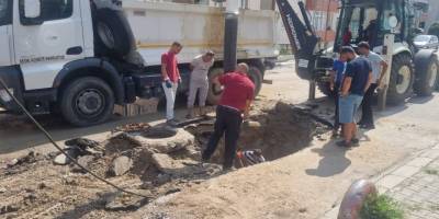 Sinop'un ana içme suyu borusu patladı