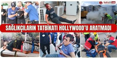 Samsun'da Hastanede Gerçekleşen Tatbikat Hollywood Filmlerini Aratmadı