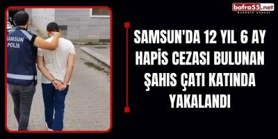 Samsun'da 12 Yıl 6 Ay Hapis Cezası Bulunan Şahıs Çatı Katında Yakalandı