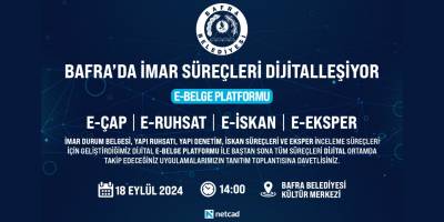 BAFRA BELEDİYESİ'NDE E-RUHSAT DÖNEMİ BAŞLIYOR