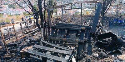 Havza'da plastik kasa yangını