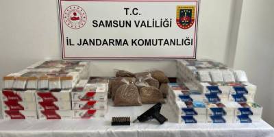 Samsun'da 32 bin 740 adet makaron ele geçirildi