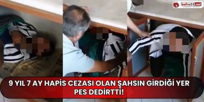 Samsun’da Hapis Cezası Olan Şahıs Mutfak Tezgahı Altında Yakalandı