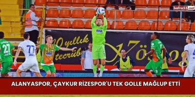 Alanyaspor, Çaykur Rizespor'u Tek Golle Mağlup Etti