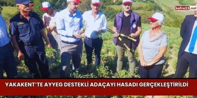 Yakakent’te AYYEG Destekli Adaçayı Hasadı Gerçekleştirildi