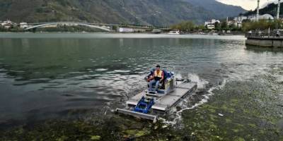 'Saklı Cennet' Ayvacık, yosunlarından arındırıldı