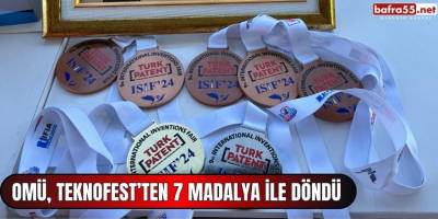 OMÜ, TEKNOFEST’ten 7 Madalya ile döndü