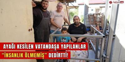 Ayağı kesilen vatandaşa yapılanlar  “insanlık ölmemiş” dedirtti!