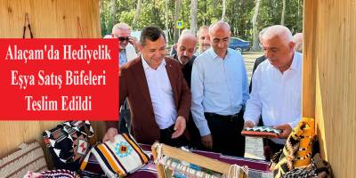 Alaçam'da Hediyelik Eşya Satış Büfeleri Teslim Edildi