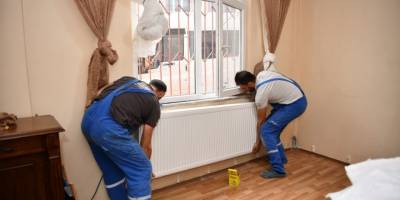 Kömür yardımı alan 104 eve doğal gaz