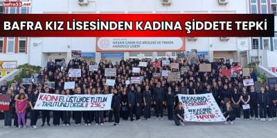Bafra Kız Lisesinden Kadına Şiddete Tepki