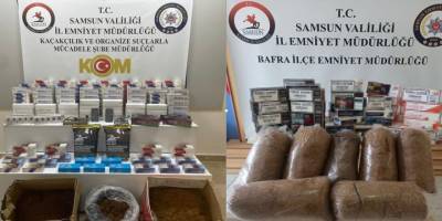 Samsun'da Kaçak Tütün Operasyonu: 5 Gözaltı