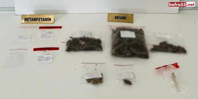 Samsun'da Şüphelinin Evinde Uyuşturucu Ele Geçirildi