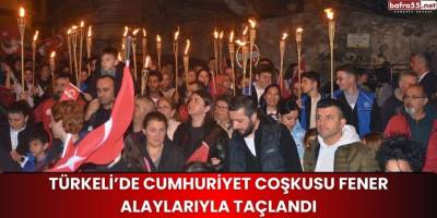 Türkeli’de Cumhuriyet Coşkusu Fener Alaylarıyla Taçlandı
