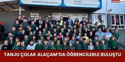 Tanju Çolak Alaçam’da Öğrencilerle Buluştu