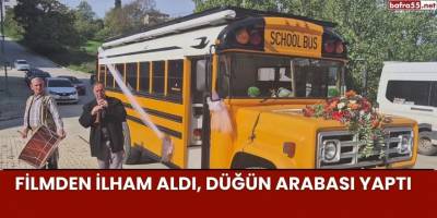 Filmden İlham Aldı, Düğün Arabası Yaptı
