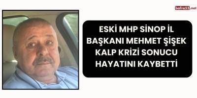 Eski MHP Sinop İl Başkanı Mehmet Şişek Kalp Krizi Sonucu Hayatını Kaybetti