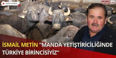 Samsun Manda Birliği Başkanı İsmail Metin: "Manda Yetiştiriciliğinde Türkiye Birincisiyiz"