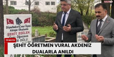 Şehit Öğretmen Vural Akdeniz Dualarla Anıldı