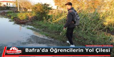 Bafra'da Öğrencilerin Yol Çilesi