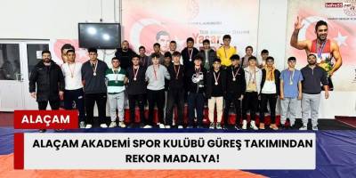 Alaçam Akademi Spor Kulübü Güreş Takımından Rekor Madalya!