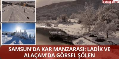 Samsun'da Kar Manzarası: Ladik ve Alaçam'da Görsel Şölen