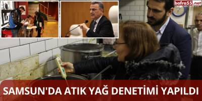Samsun'da Atık Yağ Denetimi Yapıldı