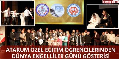 Atakum Özel Eğitim öğrencilerinden Dünya Engelliler Günü Gösterisi