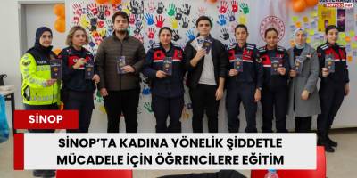 Sinop’ta Kadına Yönelik Şiddetle Mücadele İçin Öğrencilere Eğitim