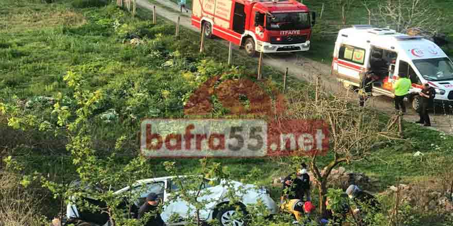 Bafra'da trafik kazası