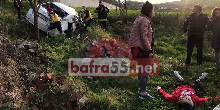 Bafra'da trafik kazası