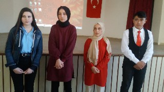 Liseler Arası İstiklal Marşını Güzel Okuma Yarışması Yapıldı