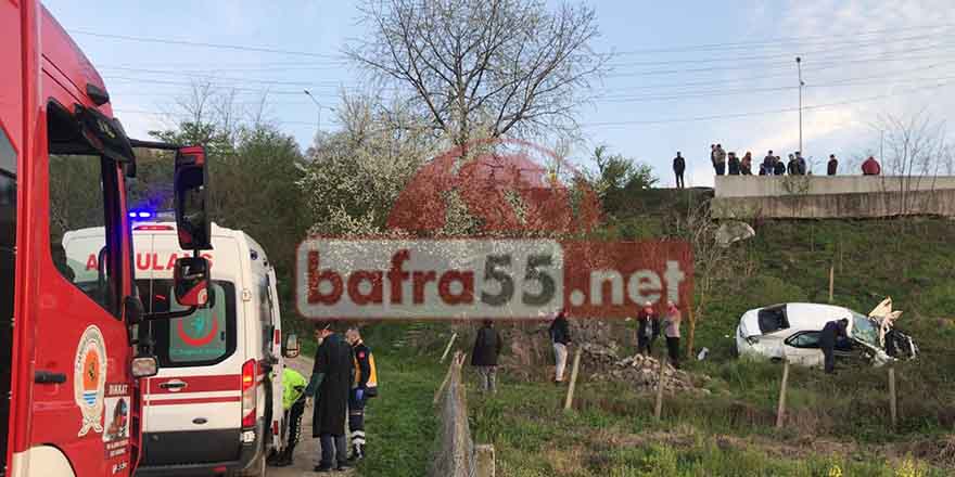 Bafra'da trafik kazası