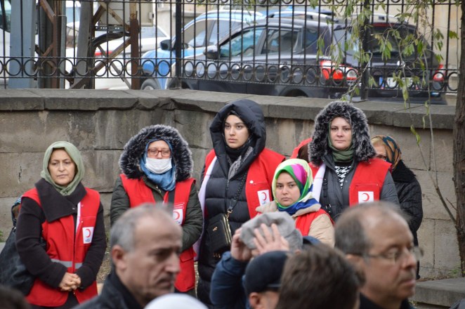 Bafra Kızılay başkanı Erhan Korkmaz 'ın eşi Harika Korkmaz ebediyete uğurlandı