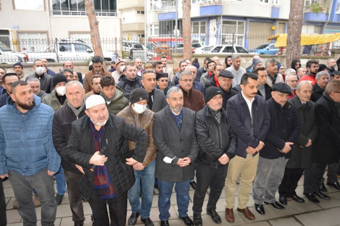 Bafra Kızılay başkanı Erhan Korkmaz 'ın eşi Harika Korkmaz ebediyete uğurlandı Büyük cami
