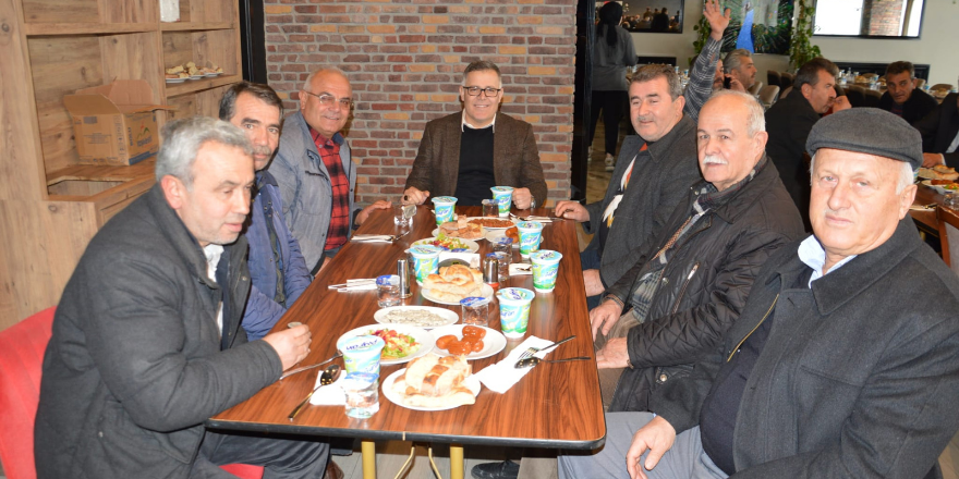 Bafra Ziraat odası Başkan adayı Recai Keskin değişim şart dedi Göltepe muhtarı Osman Engiz