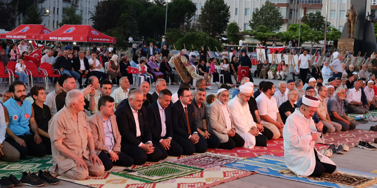 Bafra’da 15 Temmuz ruhu meydanlarda yaşatıldı