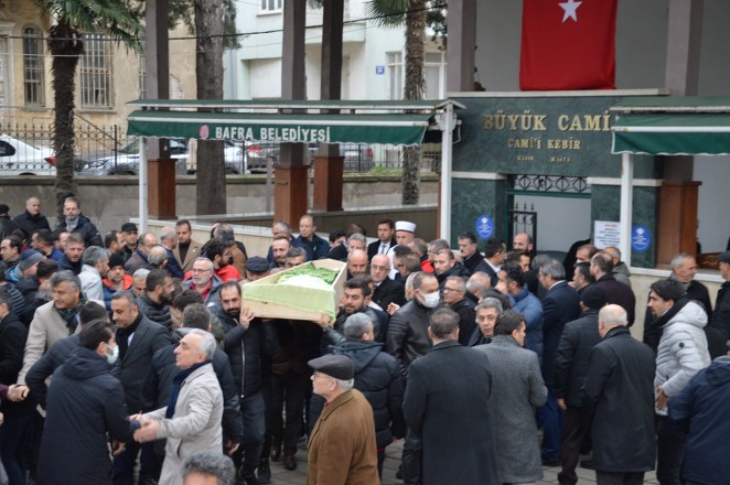 Bafra Kızılay başkanı Erhan Korkmaz 'ın eşi Harika Korkmaz ebediyete uğurlandı