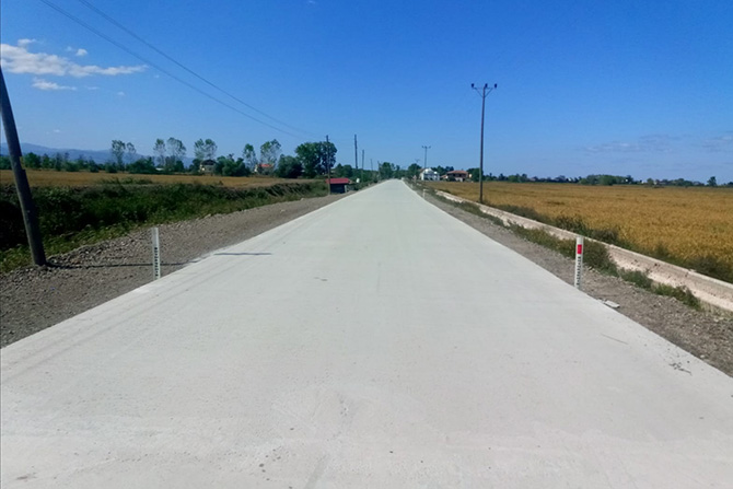 Bafra yeni mezarlık yolu yapılıyor bafra haber