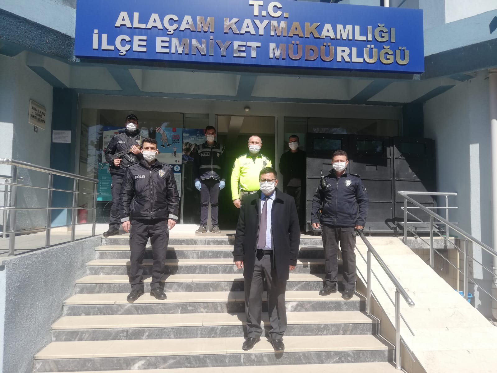 Alaçam Kaymakamı Fikret Zaman'dan Emniyet Müdürlüğüne Ziyaret