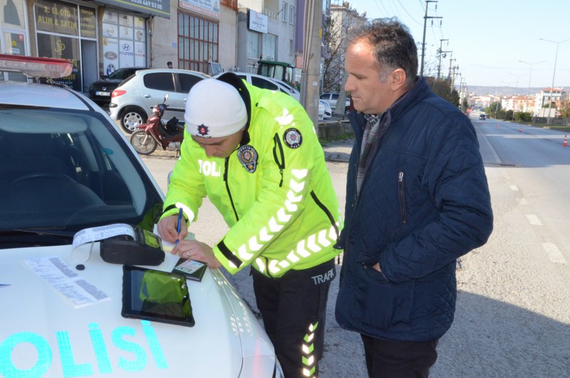 Bafra'da Kış Lastiği Uygulaması Denetimleri Başladı BAFRA55.NET