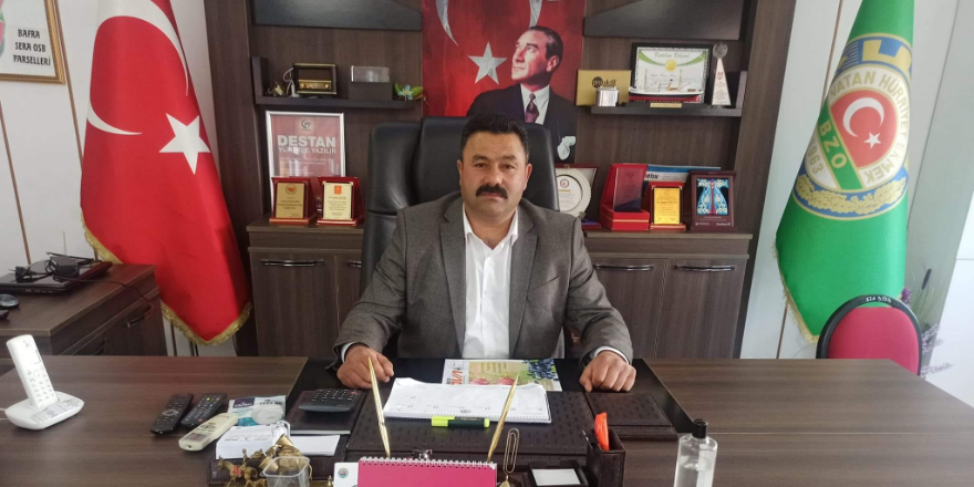 Bafra İkiztepe Tarım Kredi Kooperatifi Yönetim Kurulu Başkanı Mecit Aytek çeltik alımları durduruldu