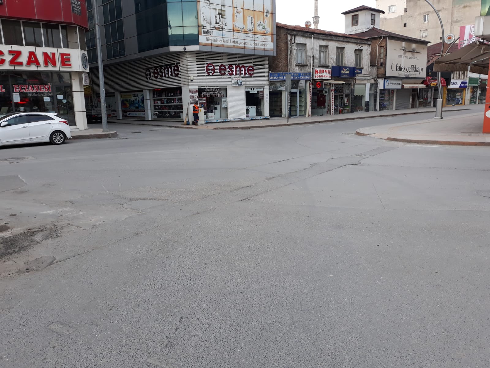 Bafra'da Sokağa Çıkma Yasağı Sonrası