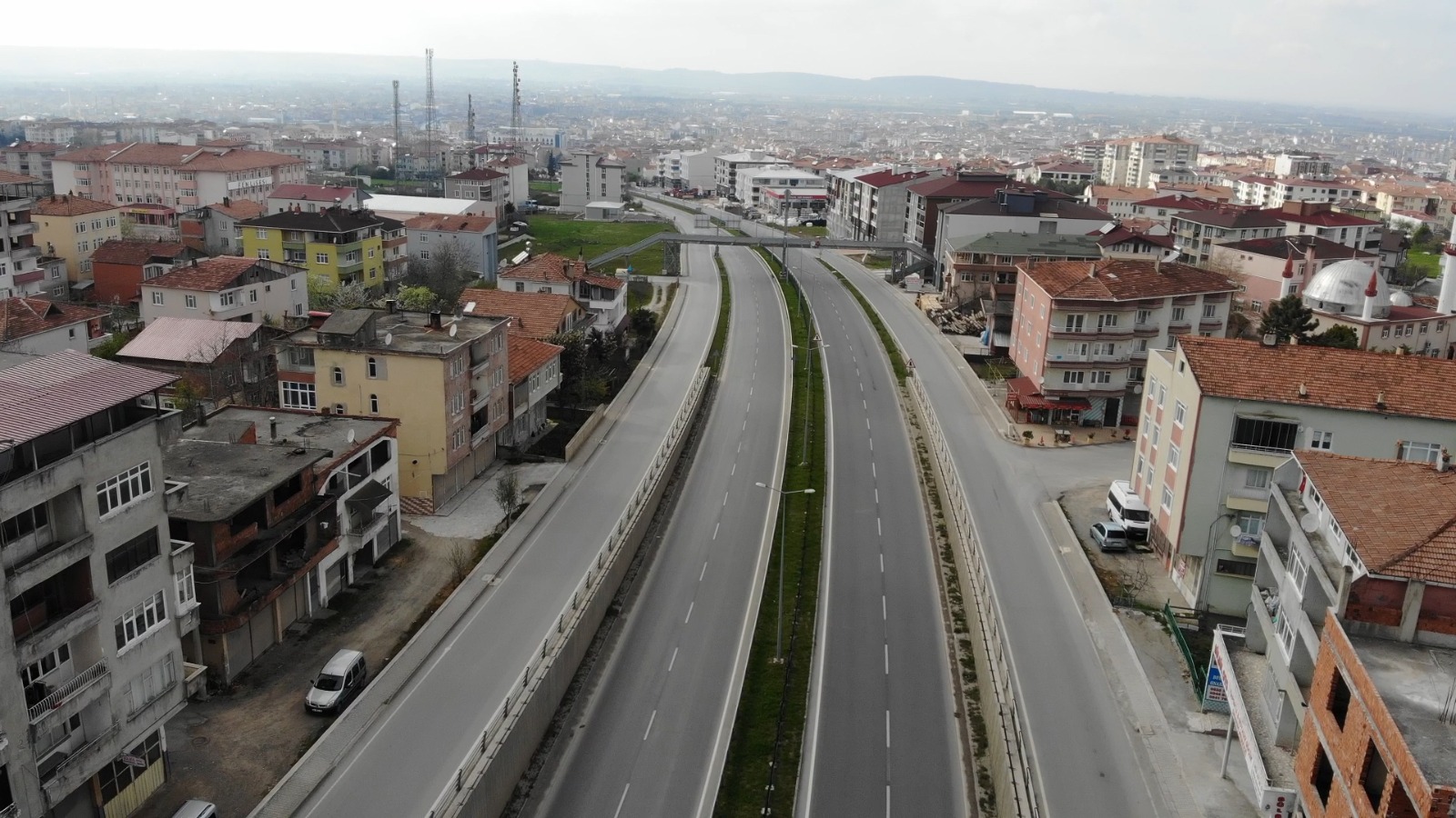 Bafra'da Sokaklar Bomboş Kald