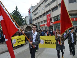 BAFRA CUMHURİYET İÇİN YÜRÜDÜ