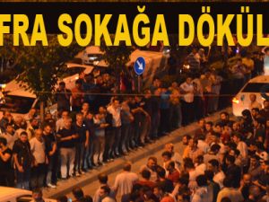 Bafra'da Halk sokaklara döküldü