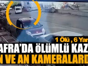 Bafra'da Ölümlü Kaza An ve An Kameralarda