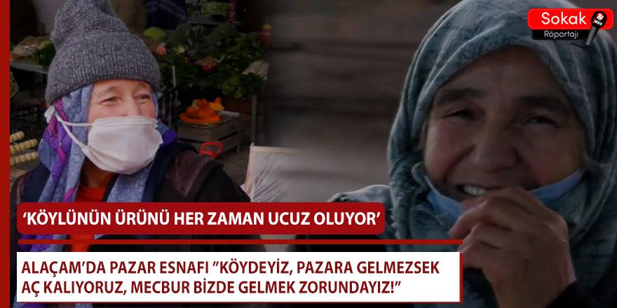 Alaçam ilçe pazarında sorduk, pandemi sizi etkiledi mi?